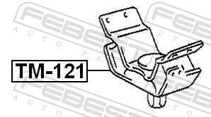 Support moteur (Silent bloc moteur) FEBEST TM-121
