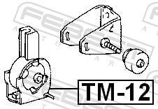 Support moteur (Silent bloc moteur) FEBEST ref. TM-12