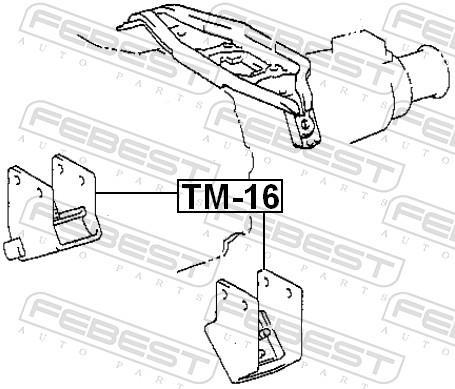 Soporte, motor FEBEST ref. TM-16