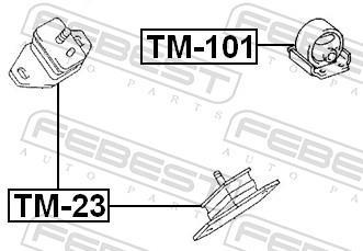 Soporte, motor FEBEST ref. TM-23