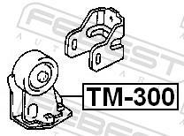 Support moteur (Silent bloc moteur) FEBEST TM-300