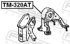 Support moteur (Silent bloc moteur) FEBEST TM-320AT