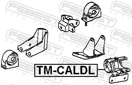 Support moteur (Silent bloc moteur) FEBEST ref. TM-CALDL