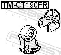 Support moteur (Silent bloc moteur) FEBEST TM-CT190FR