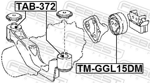Suspension, Différentiel FEBEST ref. TM-GGL15DM