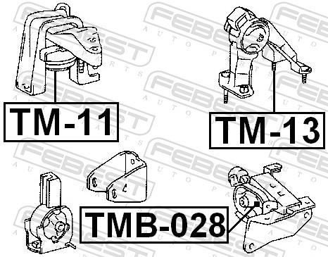 Soporte, motor FEBEST ref. TMB-028