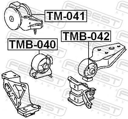 Suporte do motor FEBEST ref. TMB-040