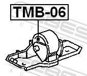 Support moteur (Silent bloc moteur) FEBEST TMB-06