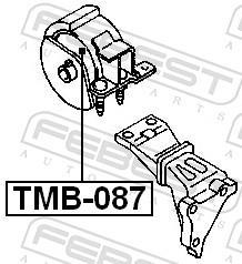 Support moteur (Silent bloc moteur) FEBEST TMB-087