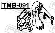 Suporte do motor FEBEST ref. TMB-091