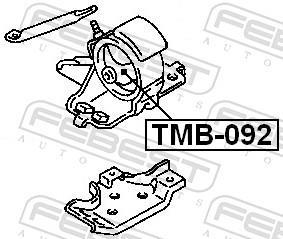 Support moteur (Silent bloc moteur) FEBEST ref. TMB-092