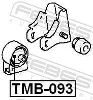 Support moteur (Silent bloc moteur) FEBEST TMB-093