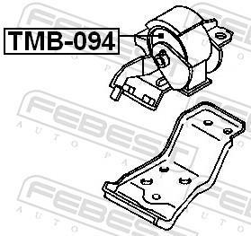 Suporte do motor FEBEST ref. TMB-094
