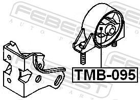 Support moteur (Silent bloc moteur) FEBEST TMB-095