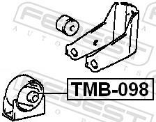 Support moteur (Silent bloc moteur) FEBEST TMB-098
