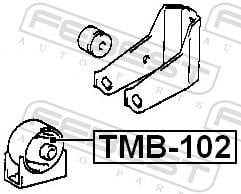Soporte, motor FEBEST TMB-102