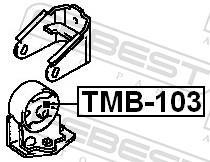 Soporte, motor FEBEST TMB-103