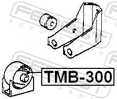 Support moteur (Silent bloc moteur) FEBEST ref. TMB-300