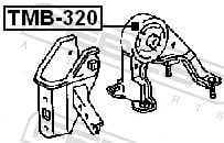 Support moteur (Silent bloc moteur) FEBEST ref. TMB-320