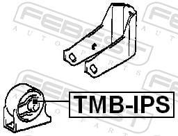 Support moteur (Silent bloc moteur) FEBEST ref. TMB-IPS