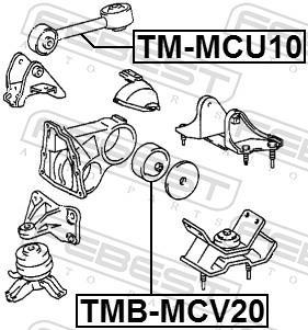 Support moteur (Silent bloc moteur) FEBEST ref. TMB-MCV20