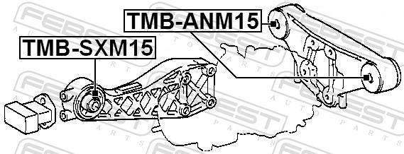 Suspension, Différentiel FEBEST TMB-SXM15