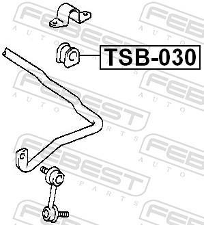 Suspension, stabilisateur FEBEST ref. TSB-030