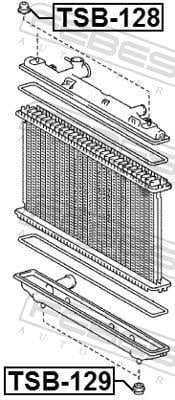 Suspension, radiateur FEBEST ref. TSB-128