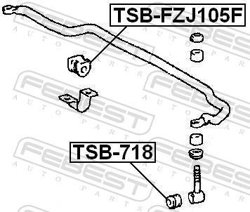 Suspension, jambe d'essieu FEBEST TSB-718