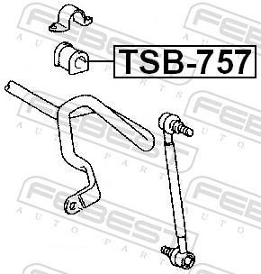 Rolamento de barra estabilizadora FEBEST ref. TSB-757