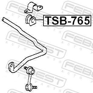 Rolamento de barra estabilizadora FEBEST ref. TSB-765