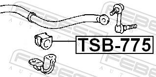 Suspension, stabilisateur FEBEST TSB-775