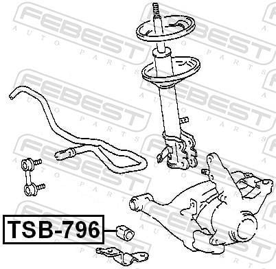 Soporte, estabilizador FEBEST ref. TSB-796