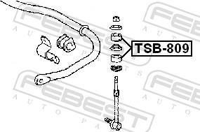 Suspensão, suporte do eixo FEBEST ref. TSB-809
