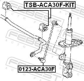 Suspension, stabilisateur FEBEST ref. TSB-ACA30F-KIT