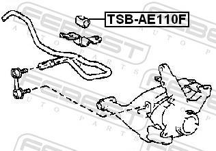 Suspension, stabilisateur FEBEST ref. TSB-AE110F