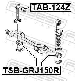 Suspension, stabilisateur FEBEST ref. TSB-GRJ150R
