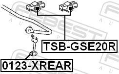 Suspension, stabilisateur FEBEST ref. TSB-GSE20R