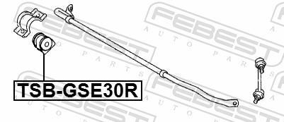 Suspension, stabilisateur FEBEST ref. TSB-GSE30R