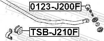 Rolamento de barra estabilizadora FEBEST ref. TSB-J210F