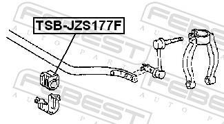 Suspension, stabilisateur FEBEST ref. TSB-JZS177F