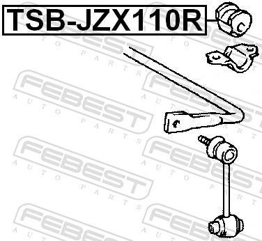 Suspension, stabilisateur FEBEST TSB-JZX110R