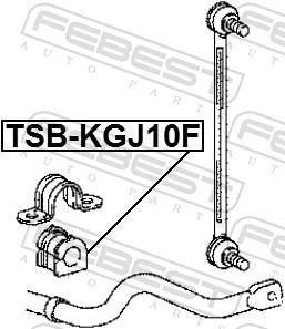 Suspension, stabilisateur FEBEST ref. TSB-KGJ10F