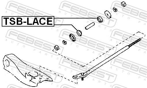 Suspensão, braço oscilante FEBEST ref. TSB-LACE