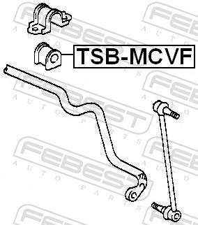 Suspension, stabilisateur FEBEST ref. TSB-MCVF