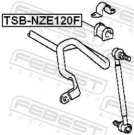 Suspension, stabilisateur FEBEST ref. TSB-NZE120F