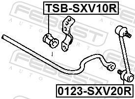 Suspension, stabilisateur FEBEST ref. TSB-SXV10R