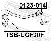Rolamento de barra estabilizadora FEBEST ref. TSB-UCF30F