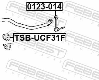 Rolamento de barra estabilizadora FEBEST ref. TSB-UCF31F