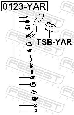 Rolamento de barra estabilizadora FEBEST ref. TSB-YAR